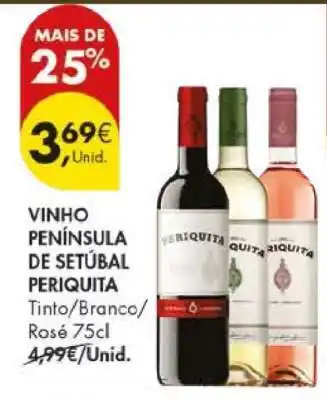 Pingo Doce Vinho Península de Setúbal Periquita promoção