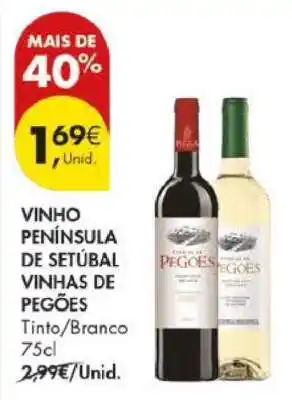 Pingo Doce VINHO PENÍNSULA DE SETÚBAL VINHAS DE PEGÕES promoção