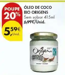 Pingo Doce ÓLEO DE COCO BIO ORIGENS promoção