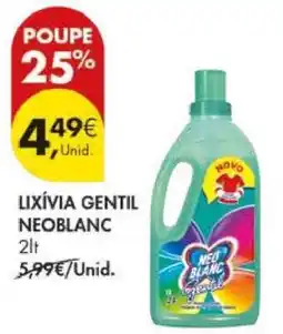 Pingo Doce Lixívia Gentil Neoblanc promoção