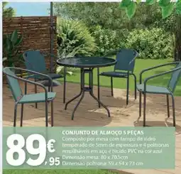 E.Leclerc Conjunto de Almoço 5 Peças promoção