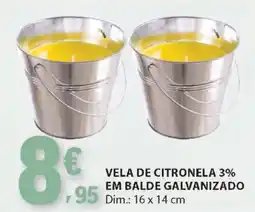 E.Leclerc Vela de Citronela 3% em Balde Galvanizado promoção
