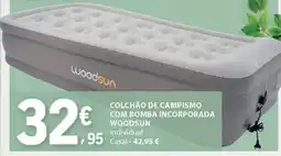 E.Leclerc Colchão de Campismo com Bomba Incorporada Woodsun promoção