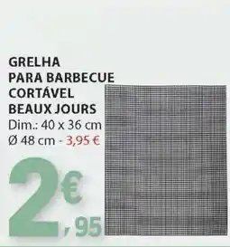 E.Leclerc Grelha para Barbecue Cortável Beaux Jours promoção
