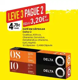 Intermarché CAFÉ EM CÁPSULAS Delta Q promoção
