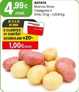 Intermarché Batata promoção