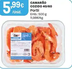 Intermarché Camarão cozido 40/60 porsi promoção