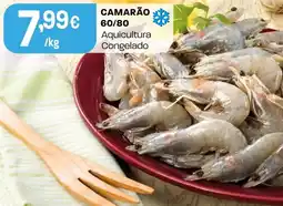 Intermarché Camarão 60/80 aquicultura congelado promoção