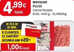 Intermarché Novilho porsi carne picada promoção