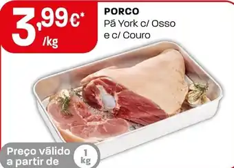 Intermarché PORCO Pá York c/ Osso e c/ Couro promoção