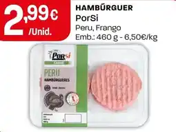 Intermarché Hamburguer porsi peru, frango promoção
