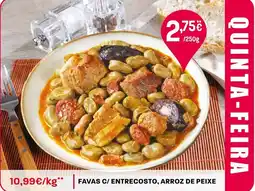 Intermarché Favas c/ entrecosto, arroz de peixe promoção