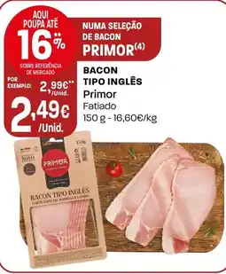 Intermarché Bacon tipo ingles promoção