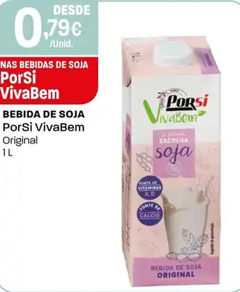 Intermarché Bebida de soja porsi vivabem original promoção