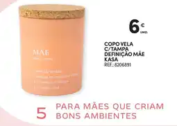 Continente Copo vela c/tampa definição mãe kasa promoção