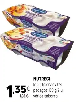 Coviran NUTREGI logurte snack 0%  pedaços promoção