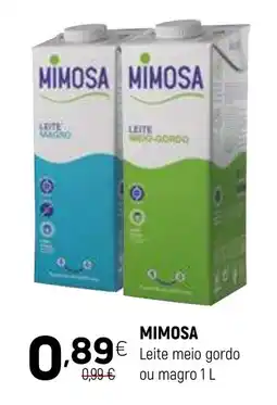 Coviran MIMOSA Leite meio gordo ou magro promoção