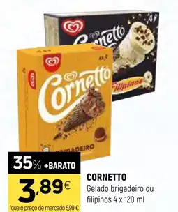 CORNETTO Gelado brigadeiro ou filipinos