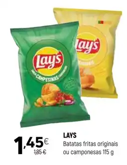 LAYS Batatas fritas originais ou camponesas