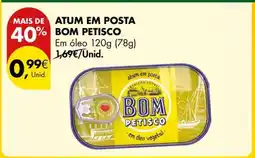 Pingo Doce ATUM EM POSTA BOM PETISCO promoção