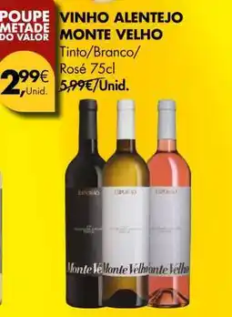 Pingo Doce VINHO ALENTEJO MONTE VELHO promoção