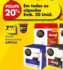 Pingo Doce Nescafé Dolce Gusto Capsules promoção