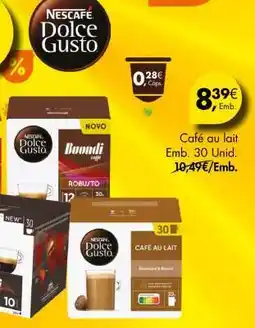 Pingo Doce Café au lait Emb. 30 Unid promoção