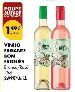 Pingo Doce Vinho Frisante Bom Freguês Branco/Rosé 75cl promoção