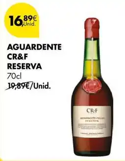 Pingo Doce Aguardente CR&F Reserva promoção