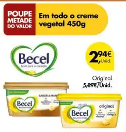 Pingo Doce Becel Creme Vegetal 450g promoção