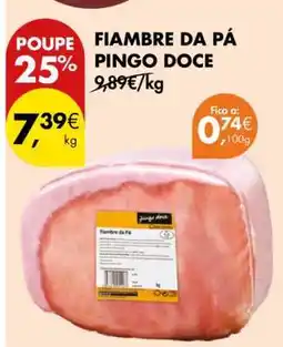 Pingo Doce Fiambre da Pá Pingo Doce promoção