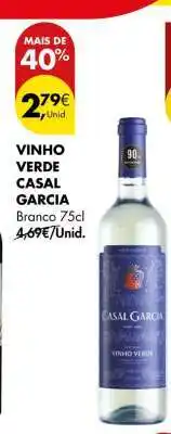 Pingo Doce Vinho Verde Casal Garcia Branco 75cl promoção