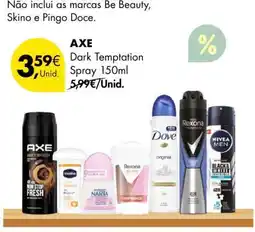 Pingo Doce AXE Dark Temptation Spray 150ml promoção