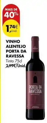 Pingo Doce VINHO ALENTEJO PORTA DA RAVESSA promoção
