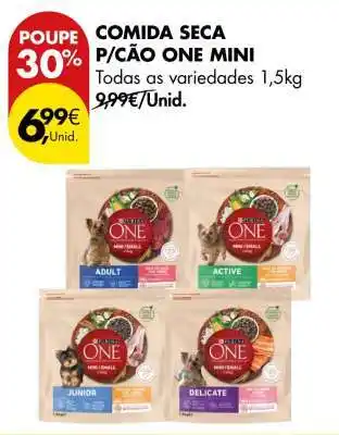 Pingo Doce COMIDA SECA P/CÃO ONE MINI promoção