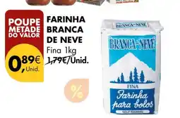 Pingo Doce FARINHA BRANCA DE NEVE FINA 1KG promoção