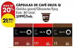 Pingo Doce Cápsulas de Café Delta Q promoção