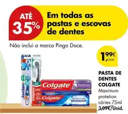 Pingo Doce PASTA DE DENTES COLGATE promoção