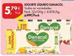Pingo Doce IOGURTE LÍQUIDO DANACOL promoção