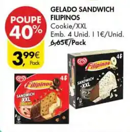 Pingo Doce Gelado Sandwich Filipinos promoção