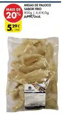 Pingo Doce Migas de Paloco Sabor Frio promoção