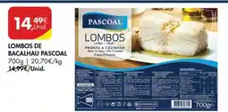 Pingo Doce LOMBOS DE BACALHAU PASCOAL promoção