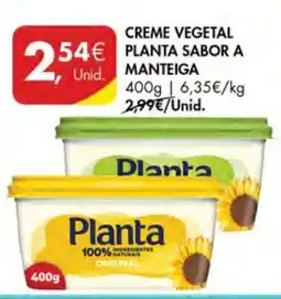 Pingo Doce CREME VEGETAL PLANTA SABOR A MANTEIGA promoção