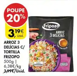 Pingo Doce Arroz 3 Delicias c/ Tortilla Fripozo promoção