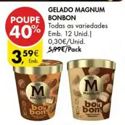 Pingo Doce Gelado Magnum Bonbon promoção
