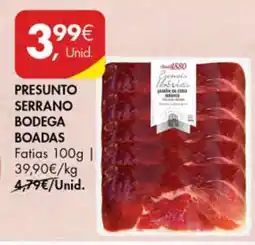 Pingo Doce PRESUNTO SERRANO BODEGA BOADAS promoção