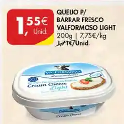 Pingo Doce QUEIJO P/ BARRAR FRESCO VALFORMOSO LIGHT promoção