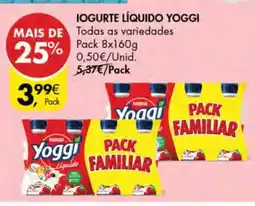 Pingo Doce Iogurte Líquido Yoggi promoção