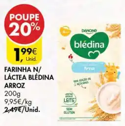 Pingo Doce FARINHA N/ LÁCTEA BLÉDINA ARROZ promoção