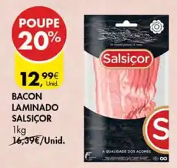 Pingo Doce Bacon Laminado Salsiçor promoção